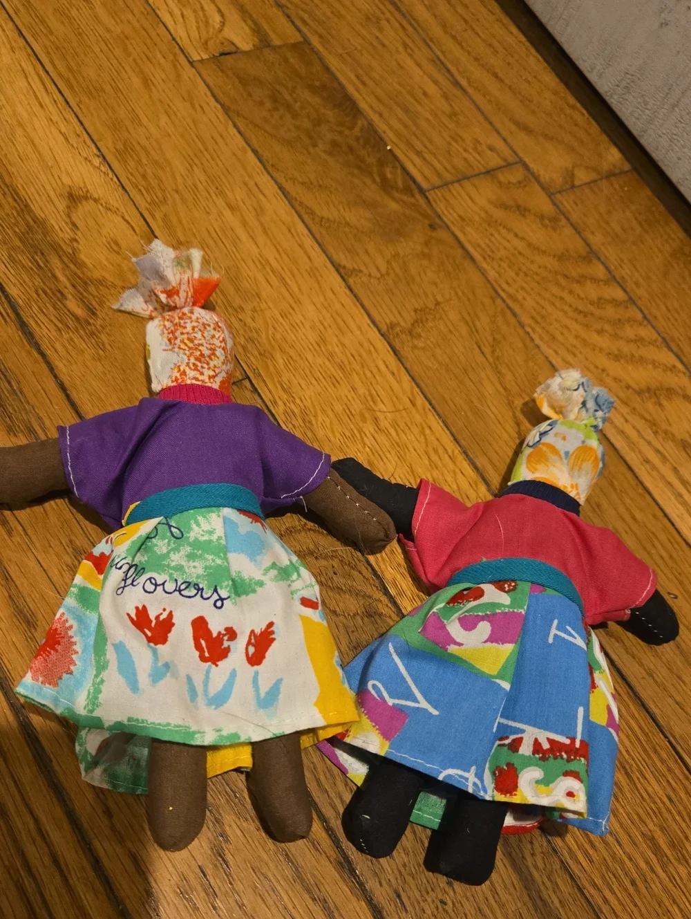 Caribbean folk art cloth rag dolls Souviners